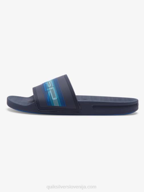 Quiksilver PJ4H684 moški modra 5 rivi drsni sandali slide wordmark