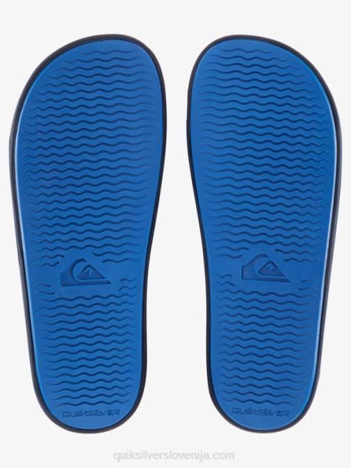 Quiksilver PJ4H684 moški modra 5 rivi drsni sandali slide wordmark