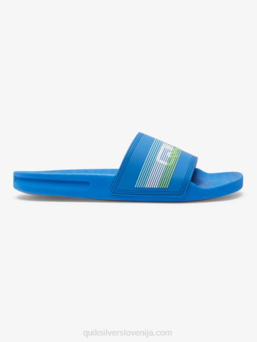Quiksilver PJ4H685 moški modra 4 rivi drsni sandali slide wordmark
