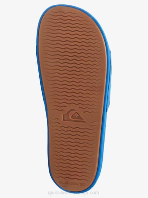 Quiksilver PJ4H685 moški modra 4 rivi drsni sandali slide wordmark