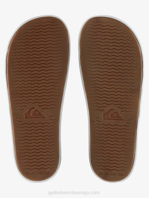 Quiksilver PJ4H686 moški bela/modra rivi drsni sandali slide wordmark