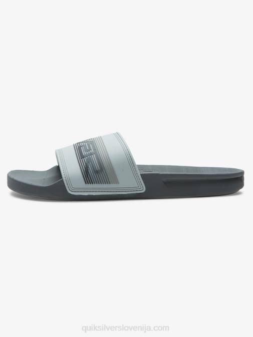 Quiksilver PJ4H687 moški siva 1 rivi drsni sandali slide wordmark