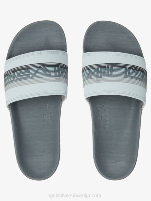 Quiksilver PJ4H687 moški siva 1 rivi drsni sandali slide wordmark