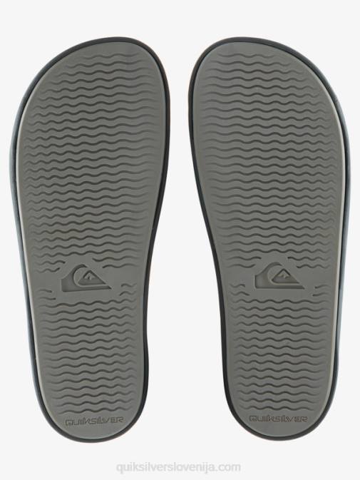 Quiksilver PJ4H687 moški siva 1 rivi drsni sandali slide wordmark