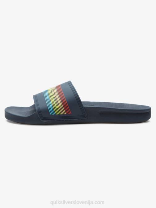 Quiksilver PJ4H688 moški modra 3 rivi drsni sandali slide wordmark