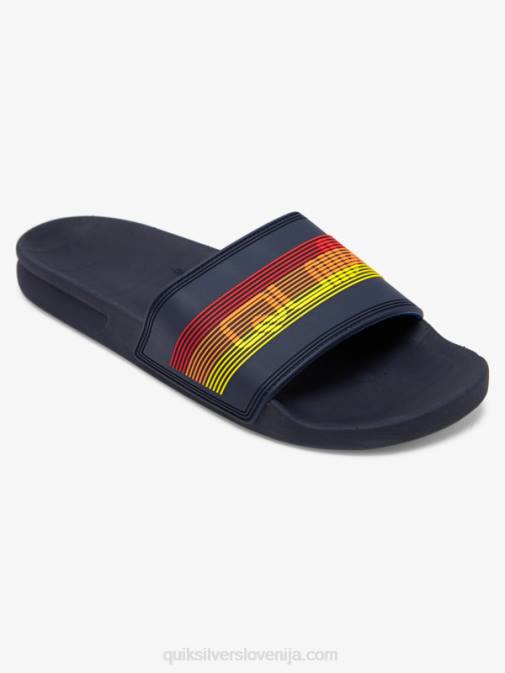 Quiksilver PJ4H691 moški modra 2 rivi drsni sandali slide wordmark