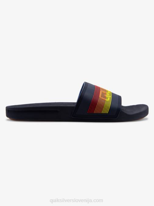 Quiksilver PJ4H691 moški modra 2 rivi drsni sandali slide wordmark