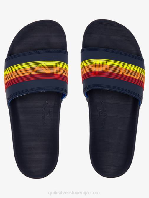 Quiksilver PJ4H691 moški modra 2 rivi drsni sandali slide wordmark