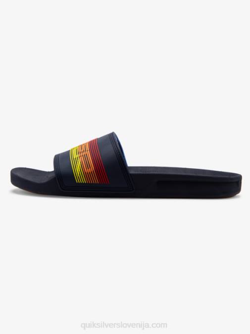 Quiksilver PJ4H691 moški modra 2 rivi drsni sandali slide wordmark