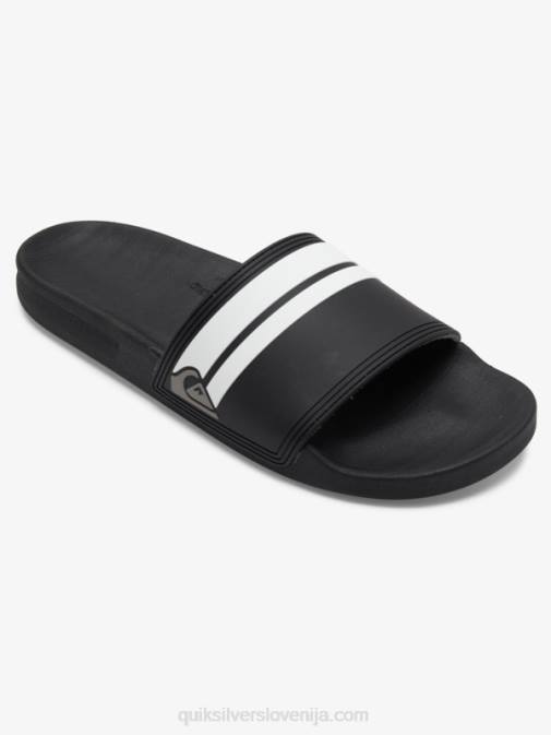 Quiksilver PJ4H760 moški črnobela rivi slide slider sandali