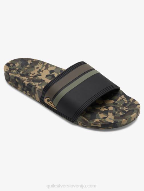 Quiksilver PJ4H761 moški zelena 2 rivi slide slider sandali