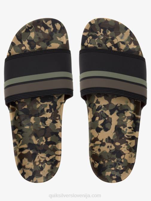 Quiksilver PJ4H761 moški zelena 2 rivi slide slider sandali