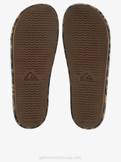 Quiksilver PJ4H761 moški zelena 2 rivi slide slider sandali