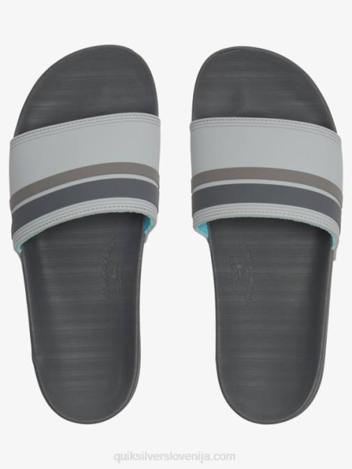 Quiksilver PJ4H762 moški siva 2 rivi slide slider sandali