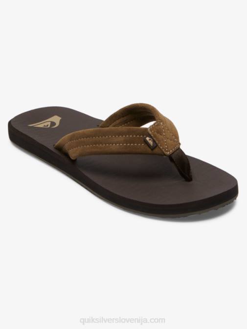 Quiksilver PJ4H877 moški rjava 1 Carver sandali z jedrom iz semiša