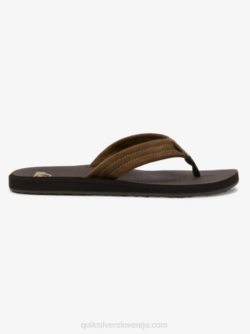 Quiksilver PJ4H877 moški rjava 1 Carver sandali z jedrom iz semiša