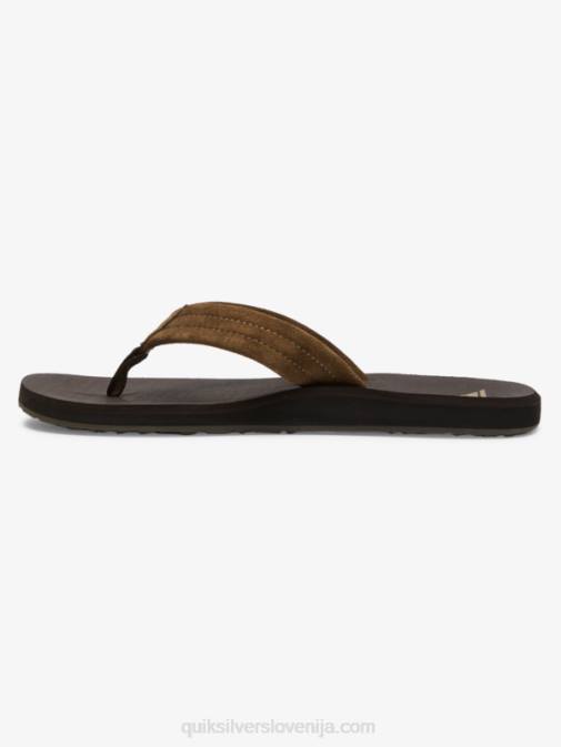 Quiksilver PJ4H877 moški rjava 1 Carver sandali z jedrom iz semiša