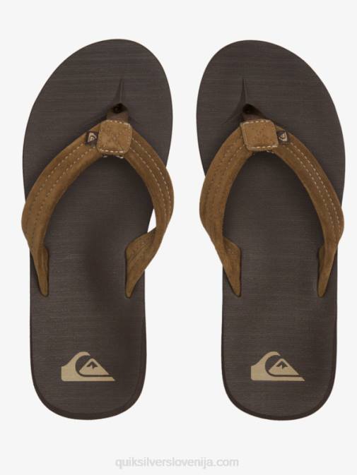 Quiksilver PJ4H877 moški rjava 1 Carver sandali z jedrom iz semiša