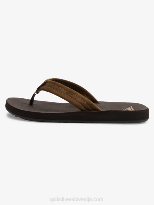 Quiksilver PJ4H877 moški rjava 1 Carver sandali z jedrom iz semiša
