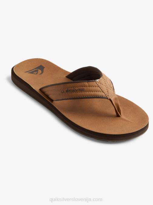 Quiksilver PJ4H912 moški tan - vzorec_1 Carver sandali iz nubuka