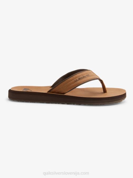 Quiksilver PJ4H912 moški tan - vzorec_1 Carver sandali iz nubuka
