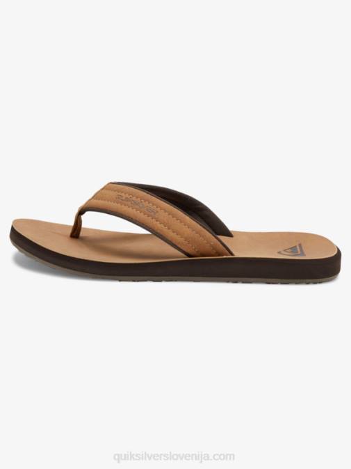 Quiksilver PJ4H912 moški tan - vzorec_1 Carver sandali iz nubuka