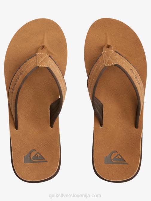 Quiksilver PJ4H912 moški tan - vzorec_1 Carver sandali iz nubuka
