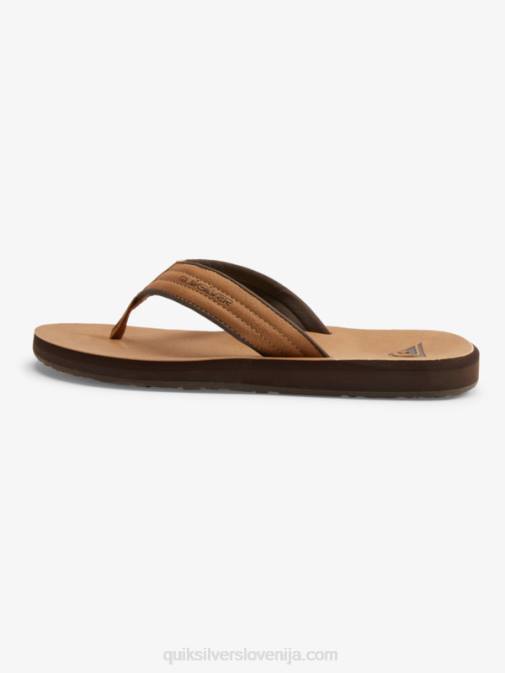 Quiksilver PJ4H912 moški tan - vzorec_1 Carver sandali iz nubuka