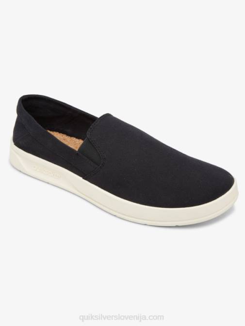 Quiksilver PJ4H1290 moški črnobela natikači Harbor Wharf