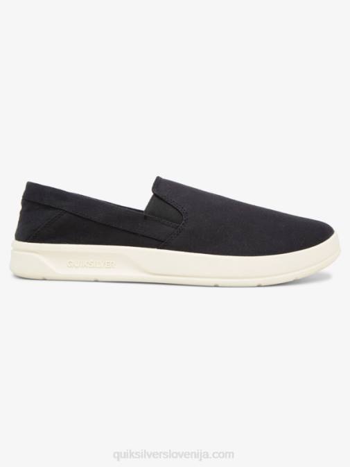 Quiksilver PJ4H1290 moški črnobela natikači Harbor Wharf