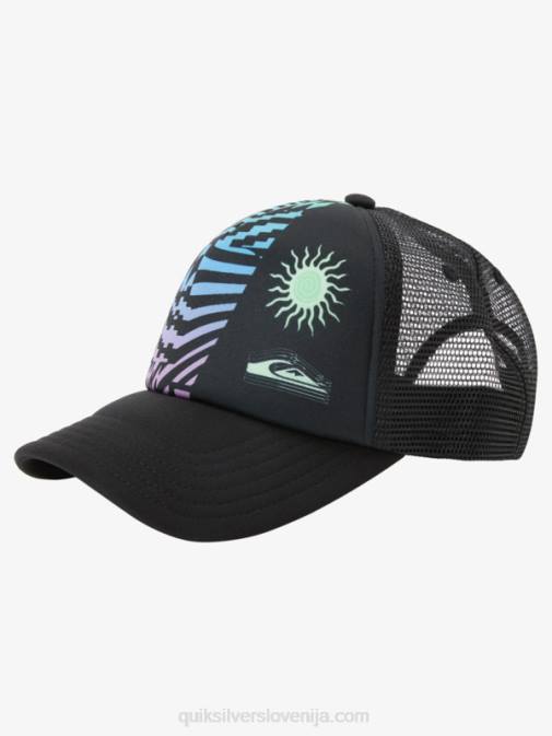 Quiksilver PJ4H1929 fantje Črna 8-16 magpie coop snapback klobuk