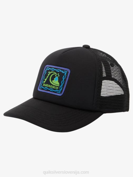 Quiksilver PJ4H2045 fantje Črna 8-16 Sneaky Peak snapback klobuk