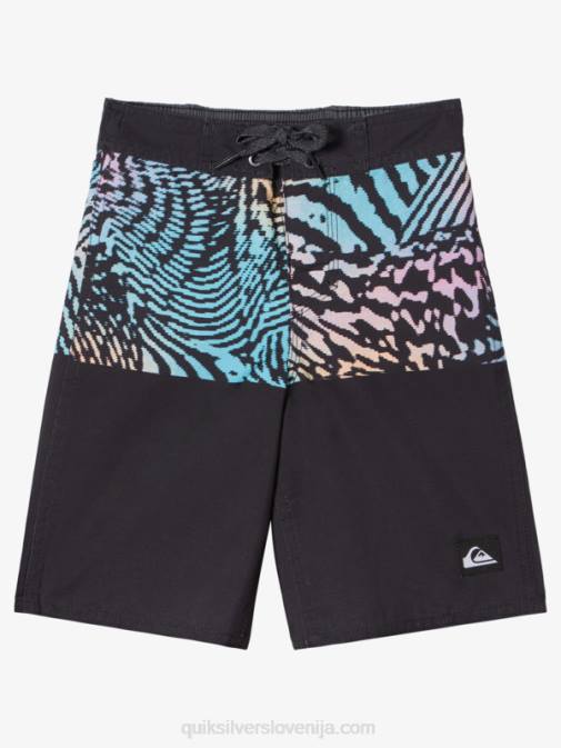 Quiksilver PJ4H1893 fantje Črna 2-7 vsakdanja divizija 14 kratke hlače
