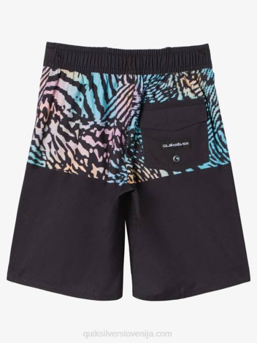 Quiksilver PJ4H1893 fantje Črna 2-7 vsakdanja divizija 14 kratke hlače