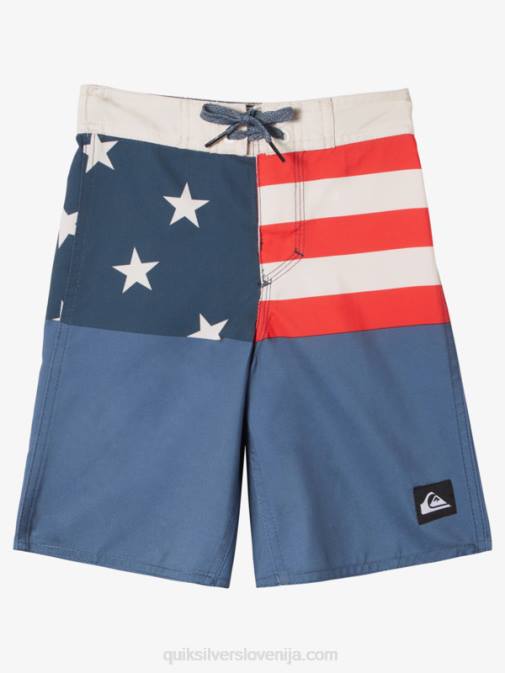 Quiksilver PJ4H1894 fantje polnočna mornarica 2-7 vsakdanja divizija 14 kratke hlače