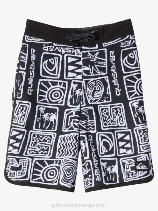 Quiksilver PJ4H1921 fantje Črna 2-7 vsakodnevne hlače s pokrovačo 14