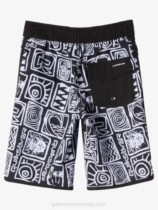 Quiksilver PJ4H1921 fantje Črna 2-7 vsakodnevne hlače s pokrovačo 14