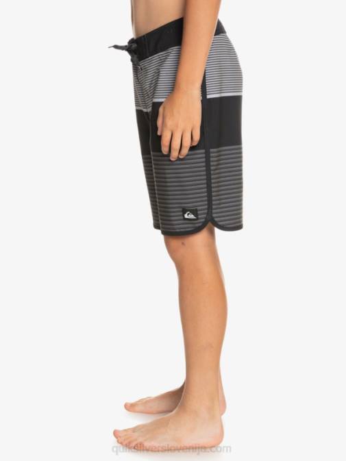 Quiksilver PJ4H1987 fantje Črna 8-16 surfsilk tijuana 17 kratke hlače za desko