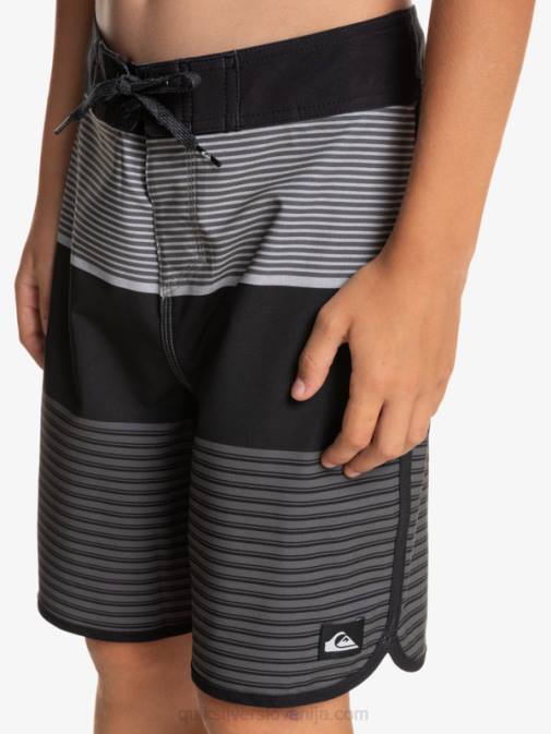 Quiksilver PJ4H1987 fantje Črna 8-16 surfsilk tijuana 17 kratke hlače za desko