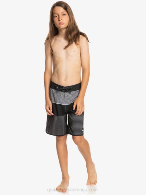 Quiksilver PJ4H1987 fantje Črna 8-16 surfsilk tijuana 17 kratke hlače za desko