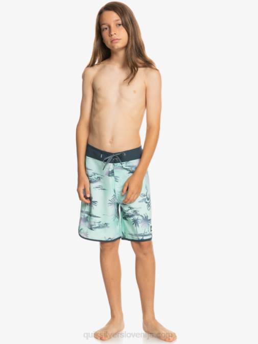 Quiksilver PJ4H2020 fantje kozarec za plažo 8-16 surfsilk scallop 17 deske kratke hlače