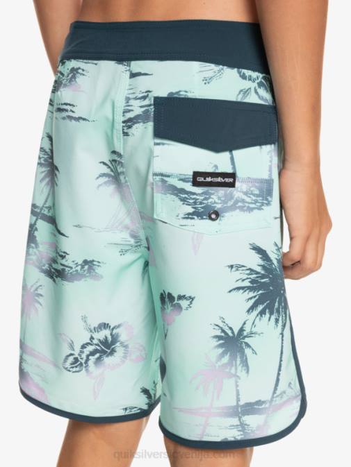 Quiksilver PJ4H2020 fantje kozarec za plažo 8-16 surfsilk scallop 17 deske kratke hlače