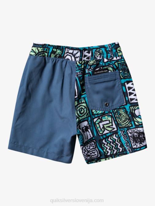 Quiksilver PJ4H2047 fantje rečno modra 2-7 next gen 12 volejev