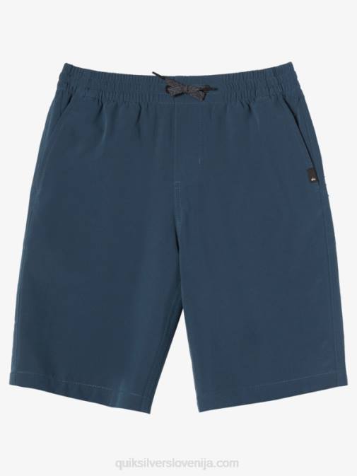 Quiksilver PJ4H2067 fantje polnočna mornarica 8-16 oceanske elastične hlače za deskanje 18 amphibian
