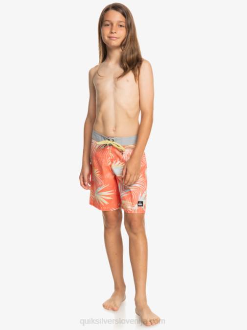 Quiksilver PJ4H2139 fantje svež losos 8-16 vsakodnevne kratke hlače qs 69 16