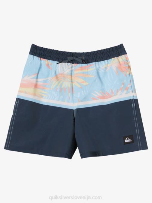Quiksilver PJ4H2142 fantje polnočna mornarica 8-16 surfsilk divizija vl 14 volejev