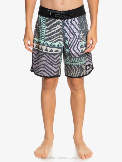 Quiksilver PJ4H2147 fantje polnočna mornarica 8-16 Highlite Scallop 16 kratke hlače za desko
