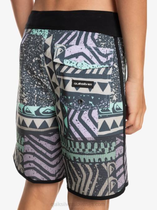 Quiksilver PJ4H2147 fantje polnočna mornarica 8-16 Highlite Scallop 16 kratke hlače za desko