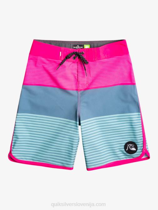 Quiksilver PJ4H2268 fantje roza glo 8-16 surfsilk tijuana yth 17 kratke hlače za desko