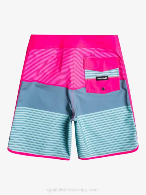 Quiksilver PJ4H2268 fantje roza glo 8-16 surfsilk tijuana yth 17 kratke hlače za desko